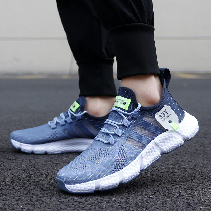Picture of High-End Men's Shoes with a Popcorn Sole That Feels Like Stepping on Poop, Exported to Europe and America, with Cut Labels, Men's Sports and Leisure Running Shoes