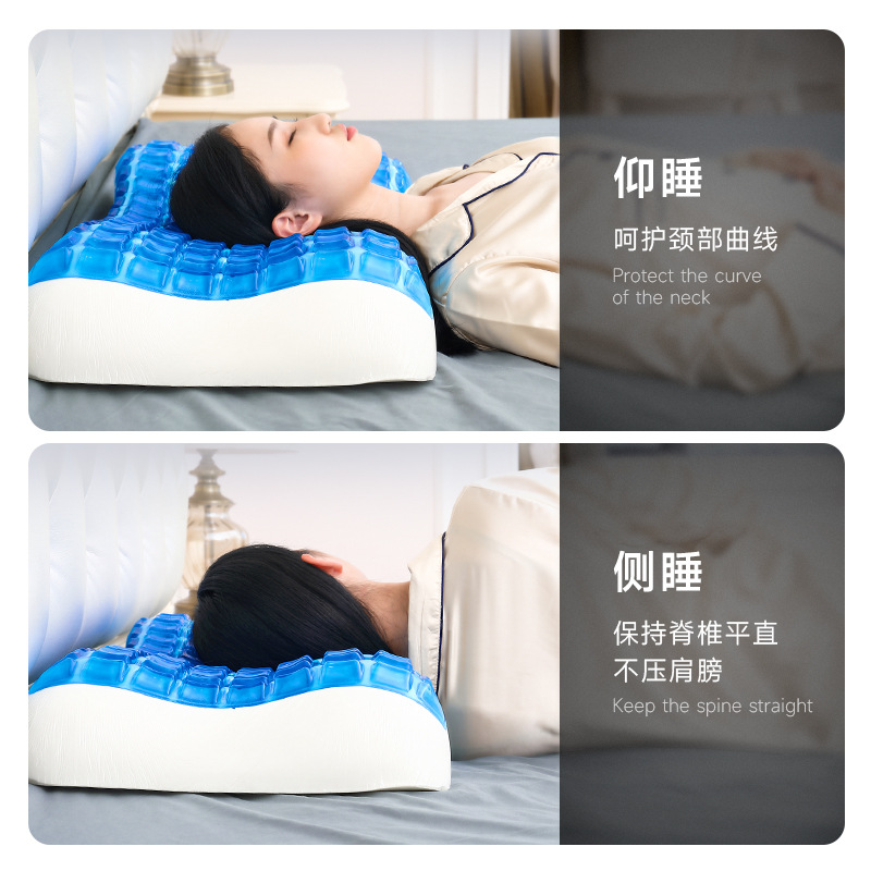 Picture of Gel Pillow Slow Rebound Memory Foam Pillow Core Pure Cotton Pillowcase Cooling Memory Pillow Wholesale Customized Summer Gel Pillow
