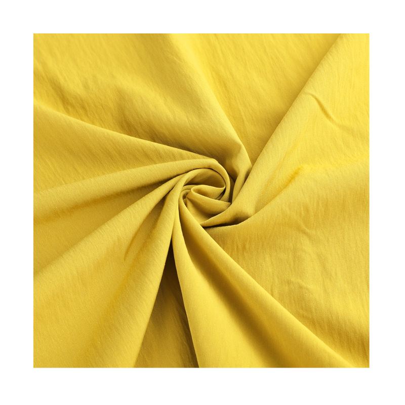 Picture of Cotton brocade wrinkled fabric plain matting skin-friendly breathable quick-drying soft dress Yamamoto pants fabric in stock supply