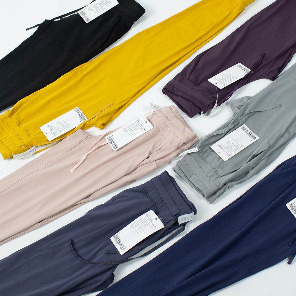 Spring and Autumn New Yoga Wear Women's Drawstring Stretch High Waist Leg Jogging Pants Women's Sports Fitness Casual Pants