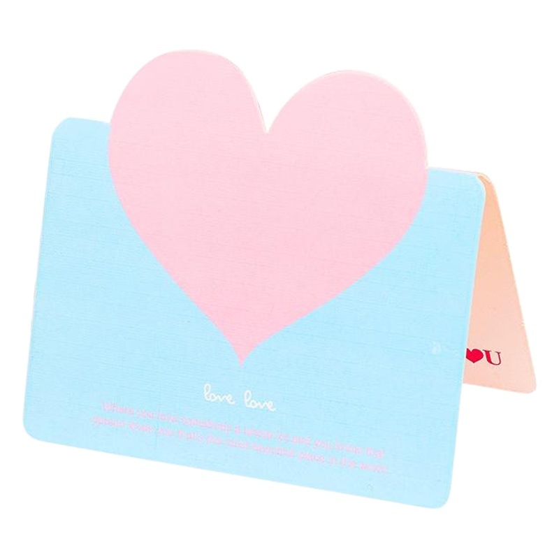 Cross-border South Korea Creative Universal Love Greeting Card Christmas Valentine's Day Small Card Birthday Tanabata Blessing Message Card