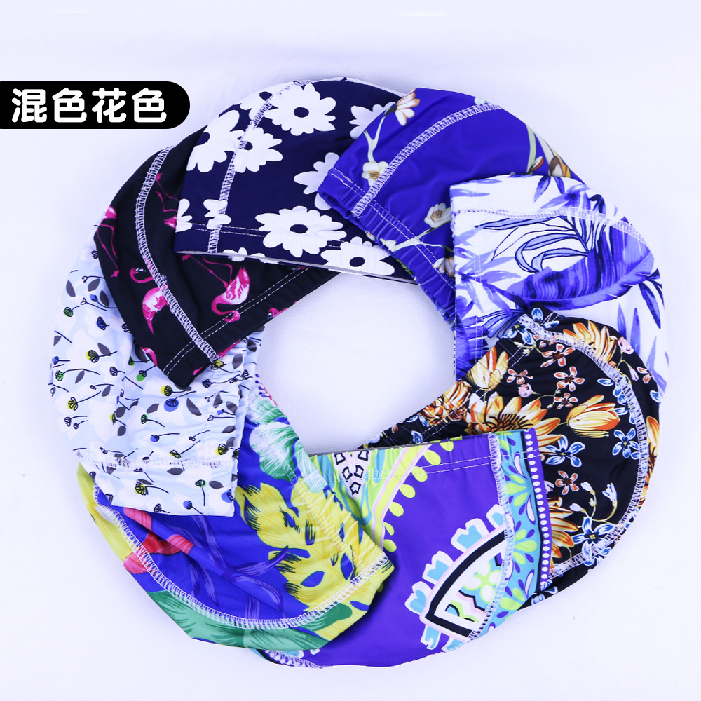 Picture of Adult color solid color swimming cap unisex cloth swimming cap three needle five thread nylon swimming cap manufacturers wholesale