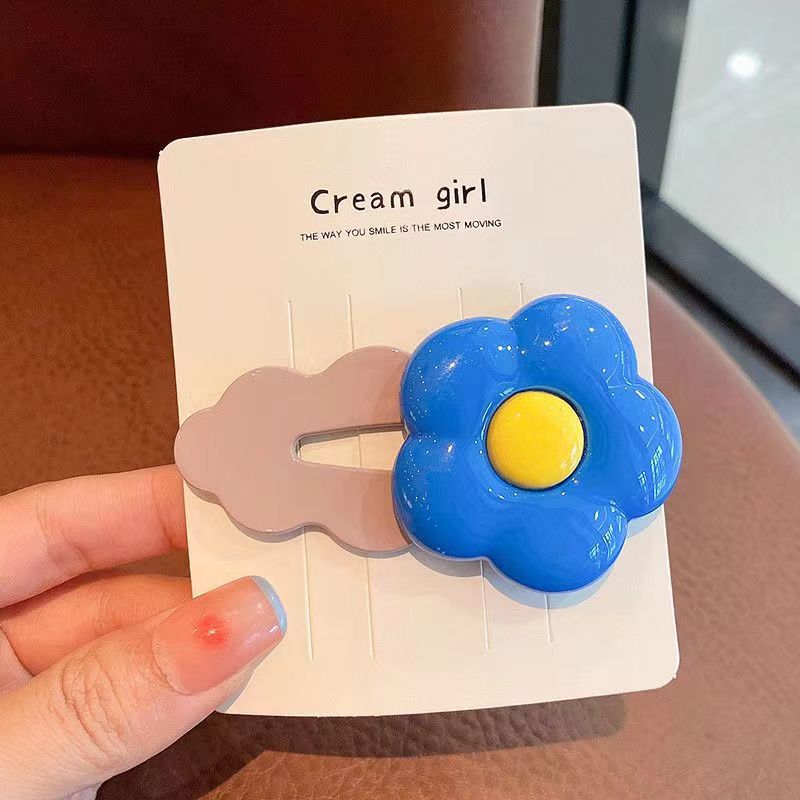 Picture of Knock Sweet Cloud Hairpin Children's Cute Hairpin Korean Style Flower Hairpin Side Clip Back Head Hairpin Bangs Clip