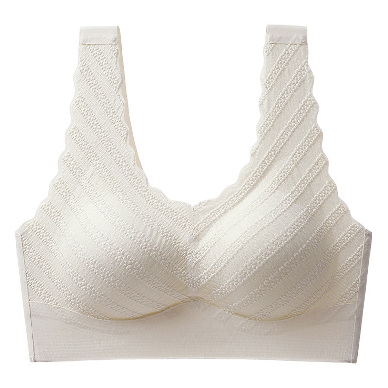 Oxygen-friendly 38 One-piece Lace Seamless Fixed Cup Sleep Sports Underwear No Steel Ring Push-up Bra Beauty Back Underwear