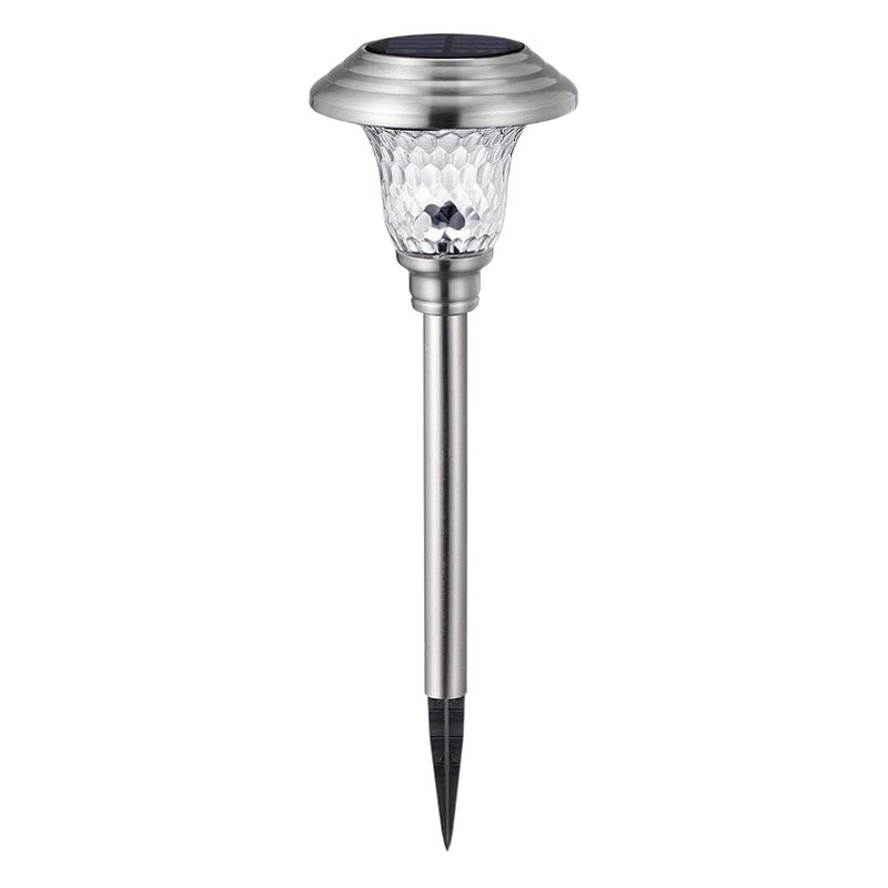 Cross-border explosions solar lawn lamp outdoor waterproof stainless steel glass led garden floor light