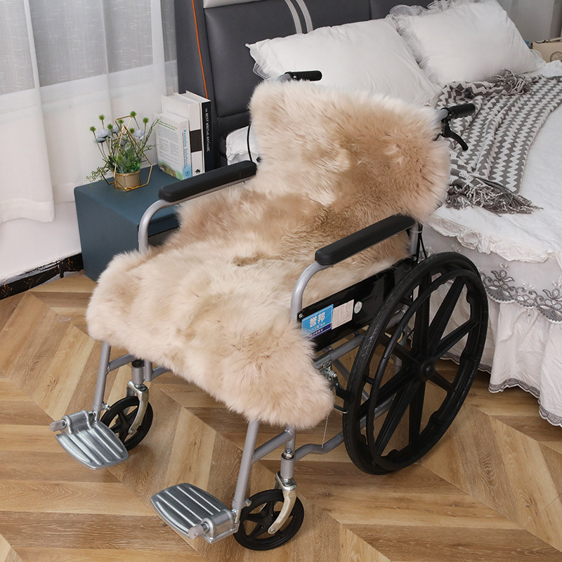 Picture of Wool Wheelchair Cushion Fur Integrated Sofa Cushion Living Room Bedroom Floor Mat Thickeneded Plus Logo Chair Cushion Wholesale