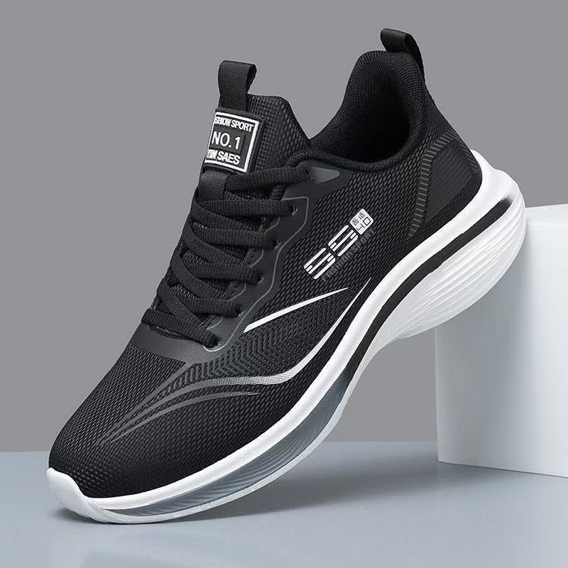 Autumn New SneakersMen's Shoes Lightweight Running Shoes Men's Non-Slip Leather Waterproof Soft Sole Mesh Casual Shoes Men's Shoes