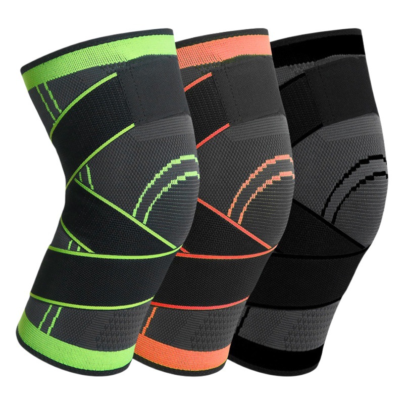 Riding fitness extended strap knee pads ski warm joint protective protective gear outdoor sports double compression knee pads