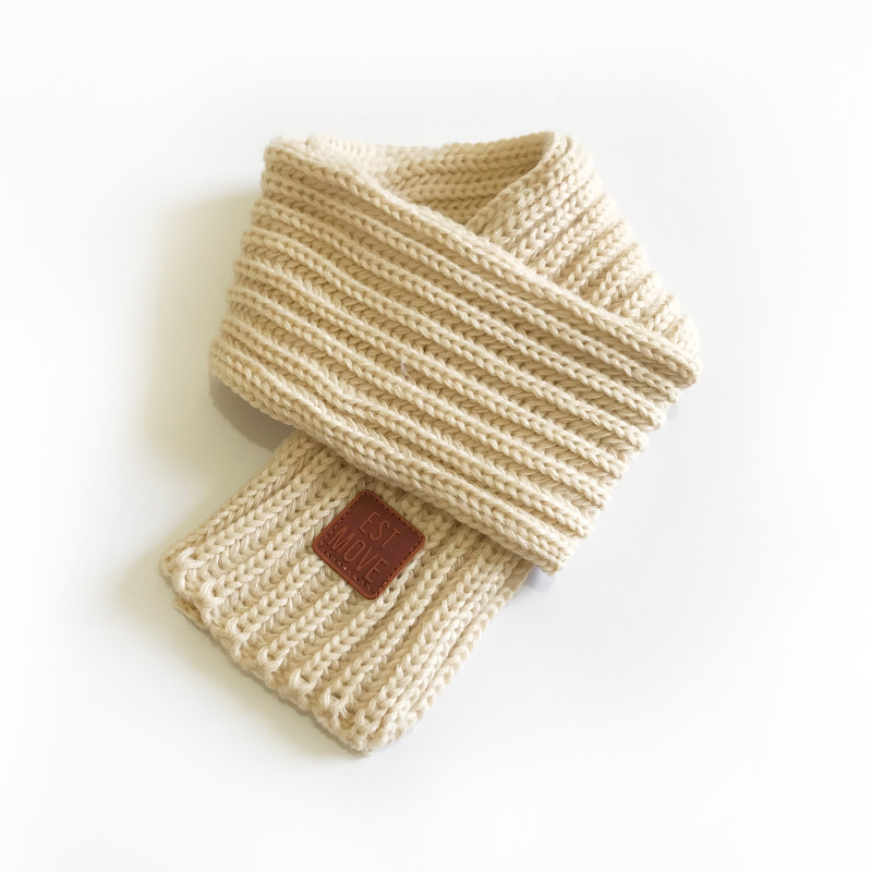 Picture of 6 Korean Style New Knitted Scarf Men's and Women's Cute Fashion Solid Color Simple Autumn and Winter Baby's Warm Scarf