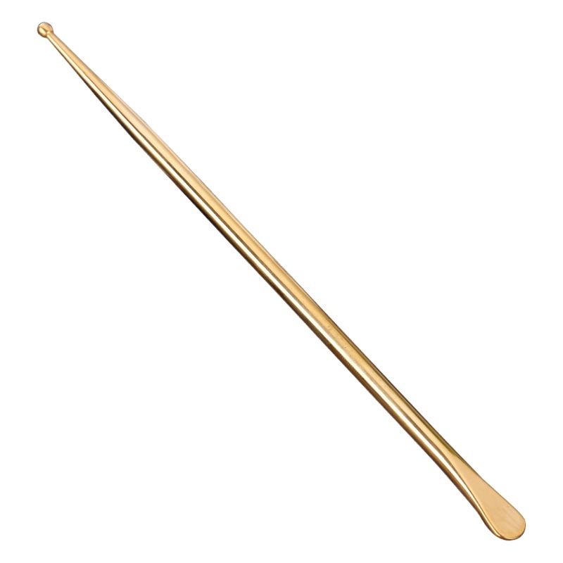 Pure Brass Ear Probe Ear Acupoint Detector Ear Picking Pen Acupoint Tapping Pen Reflexology Area Chinese-Style Metal Copper Needle Health Care