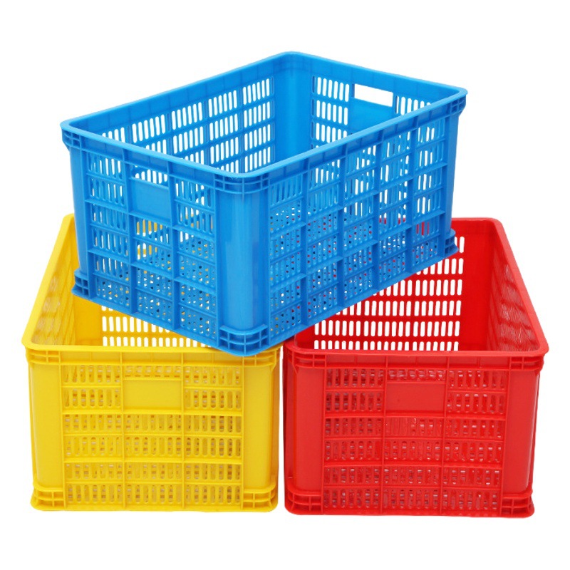 575-300 warehouse turnover box plastic sorting basket large thickened turnover box disinfection plastic basket potato basket