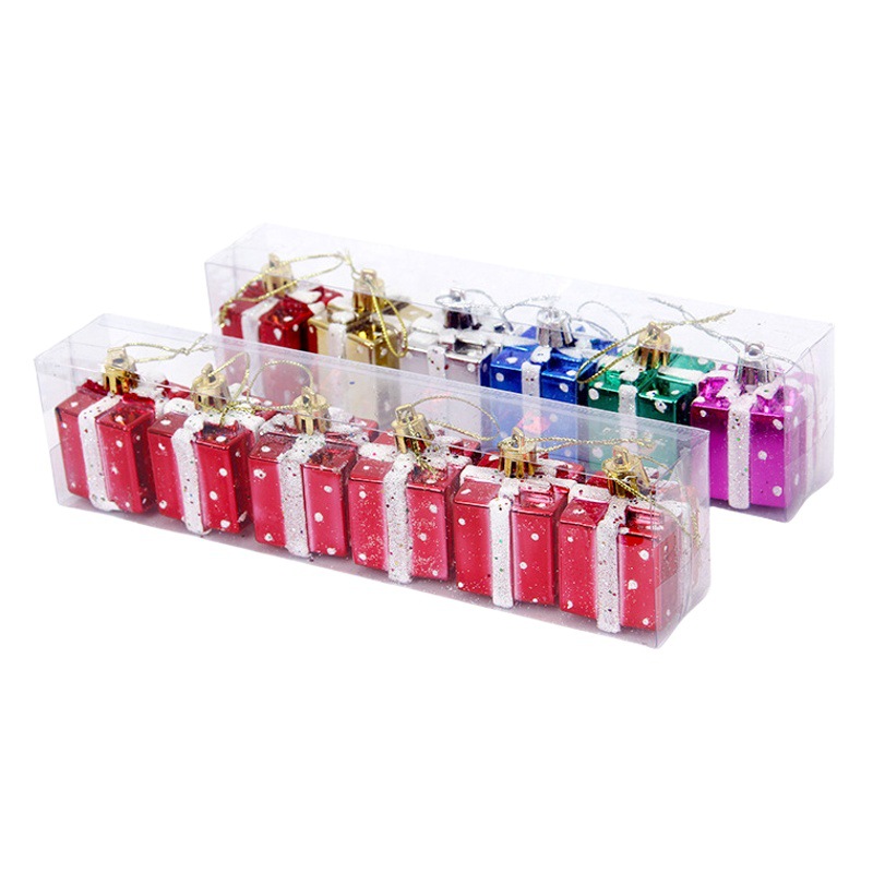 Amazon Cross-border Light Gift Bag Painted Red Christmas Decoration Christmas Tree Pendant Hanging Ornaments
