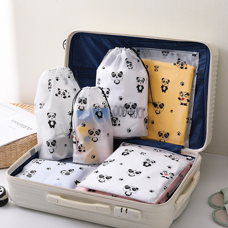 Travel Storage Bag, Portable Suitcase, Drawstring Intimates Packaging Bag, Clothes Waterproof Sealed Bag, Drawstring Organizer Bag