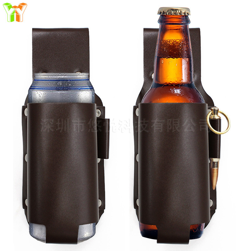Beverage bottle storage waist bag belt storage bag beer belt outdoor beer bottle cover