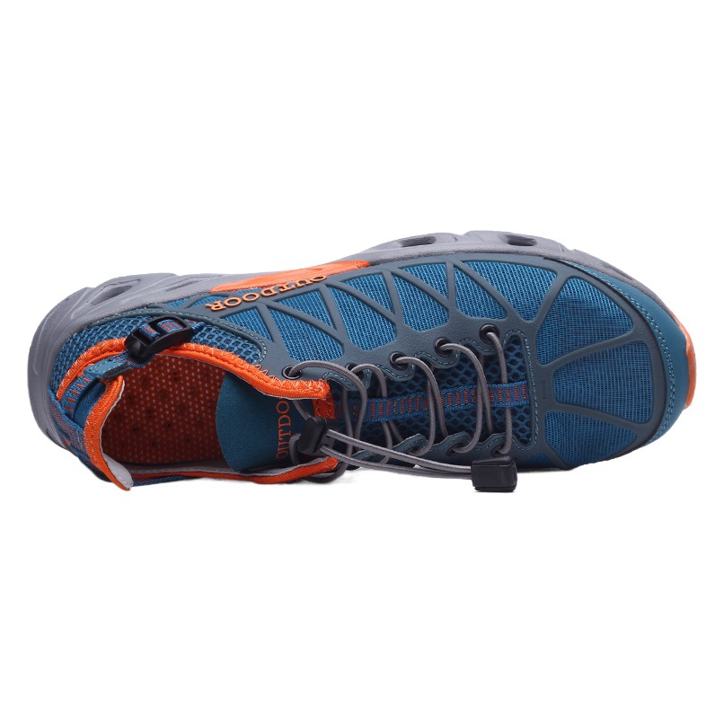 Cross-border sneaker Men's Summer Hiking Shoes New Outdoor Shoes Fishing Breathable Hiking Shoes Quick-drying Shuoxi Shoes for Women