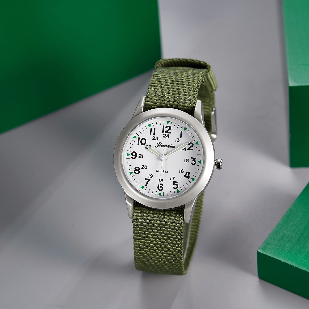 Picture of Student Casual Canvas Woven Watch with Pin Buckle Watch Pointer Manufacturer Popular Cross-Border Wholesale Watch