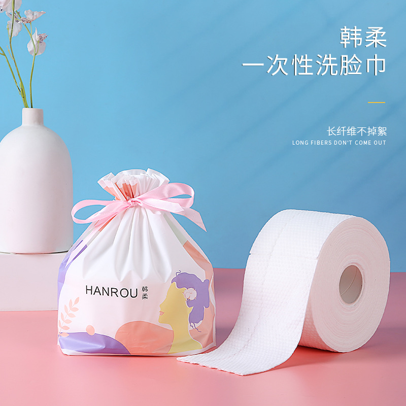 Picture of Face towel disposable wholesale cotton roll cotton soft towel thickened cleansing towel beauty towel Pearl pattern