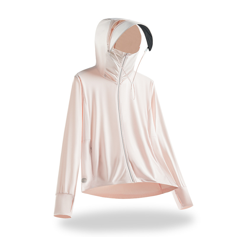 Picture of Summer sun protection clothing for men and women ice silk 360-degree high-power UV protection upf100 detachable hat brim fishing clothing