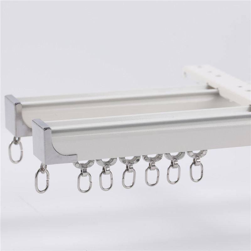 Picture of [Drop Shipping] Aluminum Alloy Silent Curtain Track Double Track Silent Slide Rail Single Track Double Track