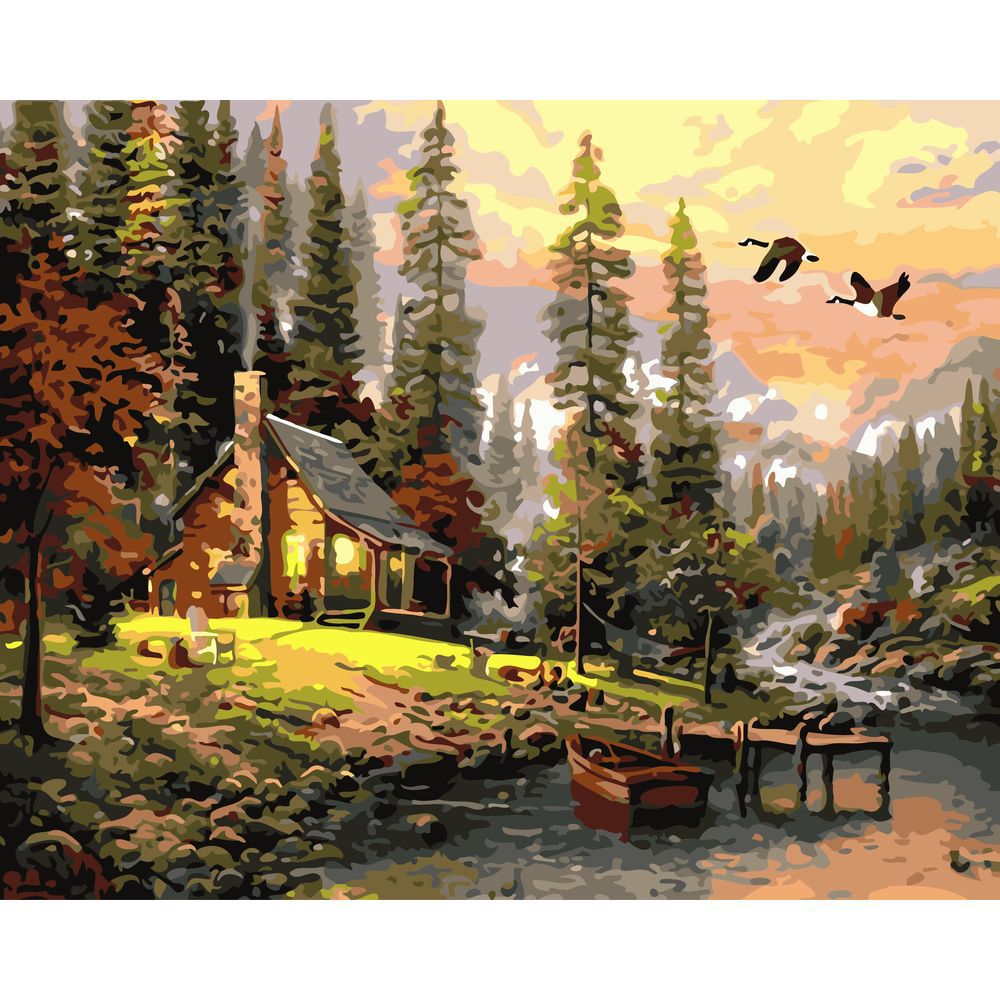 Picture of Cross-border digital oil painting wholesale frameless landscape 4050 Amazon wish shrimp ebay factory decoration