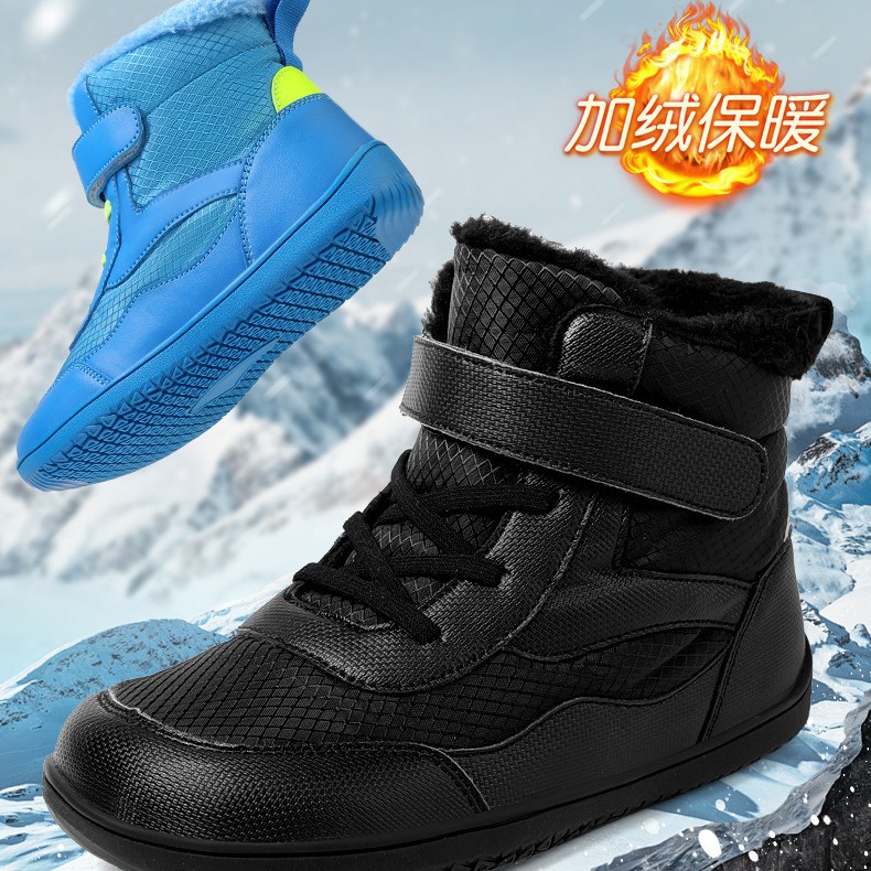 Children's Snow Boots Men's Winter New fleece-lined Thickened Outdoor Boots Waterproof Non-slip High-top Cotton Shoes for Boys and Girls
