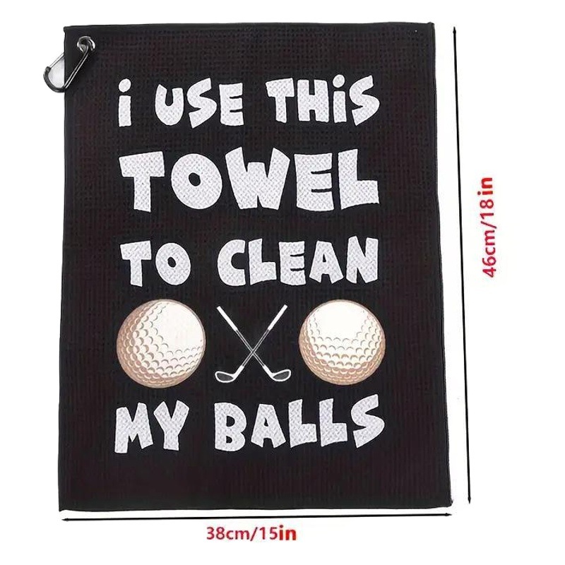 Cross-Border Beauty Legoff Sports Towel Waffle Wiping Ball Microfiber Golf Cleaning Handkerchief Supplies Accessories