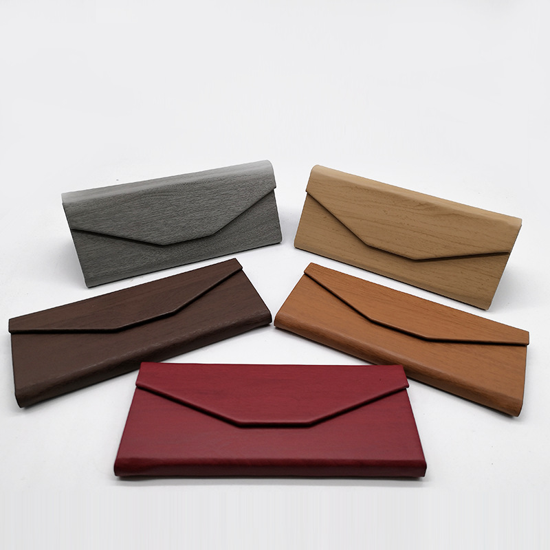 Picture of Triangular Wallet Style Foldableable Sunglasses Case Optical Glasses Case Supply Printable Logo in Stock