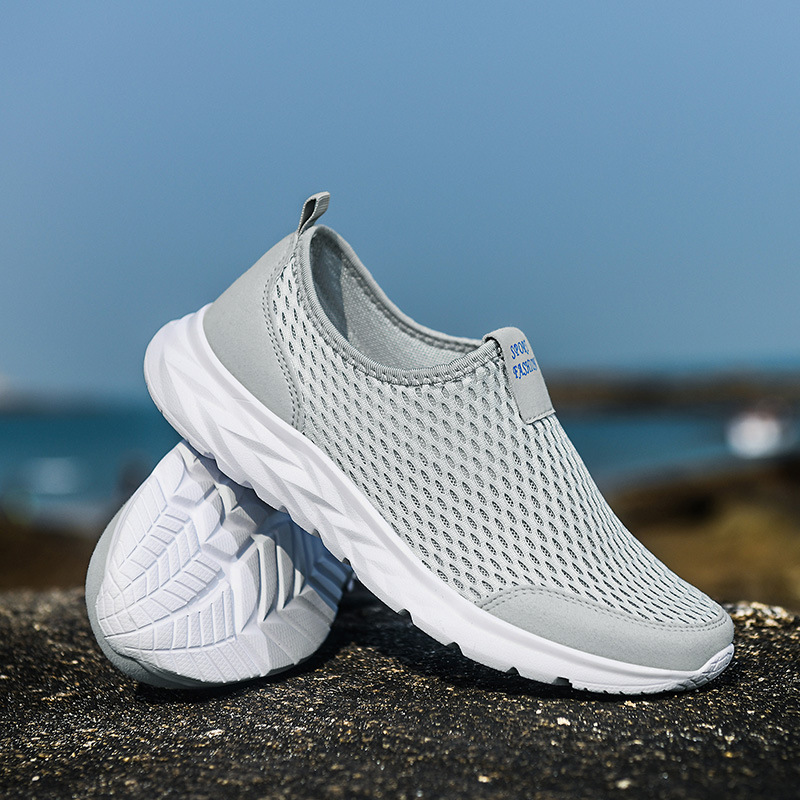 Picture of Cross-border plus size Outdoor Autumn New Couple Casual Mesh Men's Shoes Soft Sole Lightweight Breathable Running Shoes sneaker