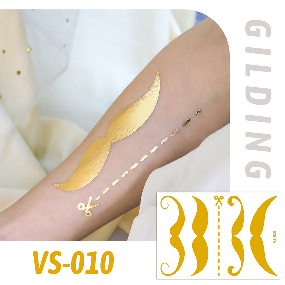 Picture of New European and American Hot Gold and Silver Tattoo Stickers Popular Freckles Face Stickers Party Party Tattoo Stickers Internet Red Face Stickers