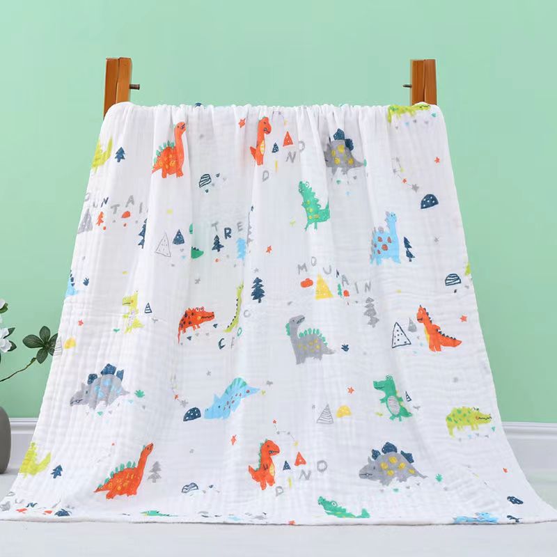 Picture of Straight edge 6 layer cotton yarn high density bath towel baby towel quilt baby blanket newborn quilt bath towel soft factory