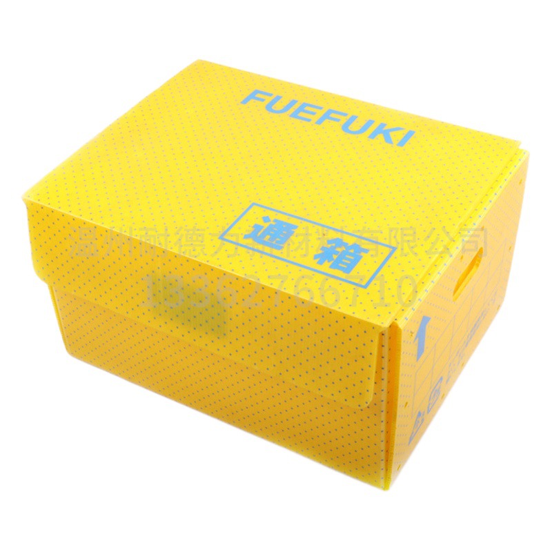Postal express hollow board box with lid compression-resistant takeaway packaging recyclable box PP plastic corrugated hollow board box