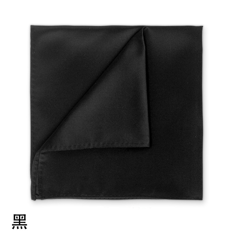 Picture of Solid color dress suit pocket towel men's small square wedding dress breast towel handkerchief black red blue green purple wholesale