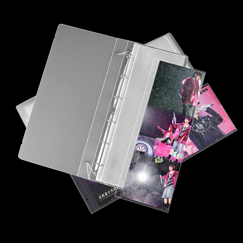 Picture of Hand-frame inner page star peripheral should aid banner storage card book horizontal vertical banner collection loose-leaf album shell