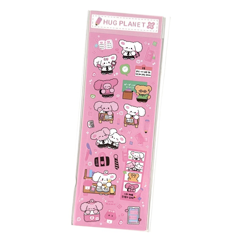 South Korea Cute Graffiti Puppy Bear Sticker Ins Korean Cartoon Goka Goo Handbook Diy Decorative Sticker