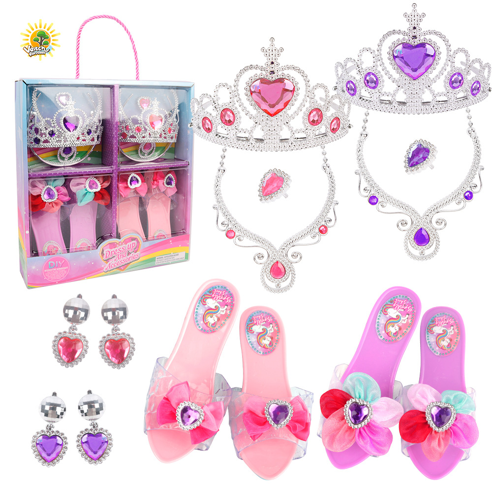 Picture of Weiqi Fairy Tales Children's Play House Cute Girls Exquisite Accessories Various DIY Princess Dress up Mobile Phone Toy Box