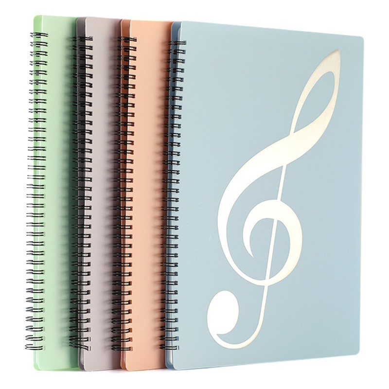 40 Pages/60 Pages Music Score Folder A4 Music Score Folder Student Piano Score Book Waterproof Folder Folder