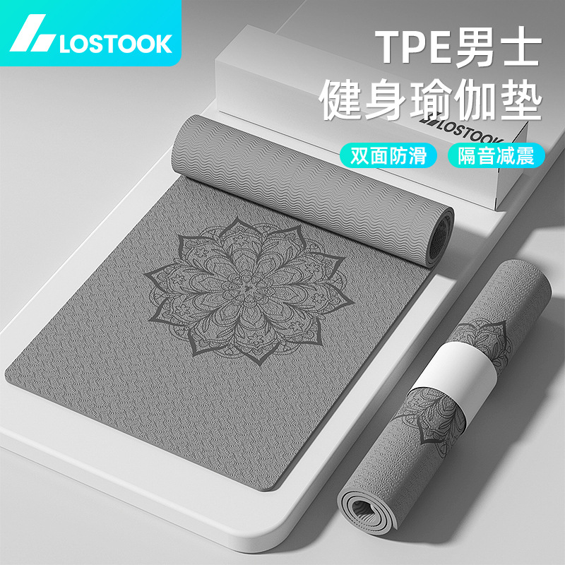 Double Yoga Mat Thickened, Widened and Lengthened Floor Mat for Men and Women Home Fitness Mat Non-Slip Dance Mat Fitness Practice