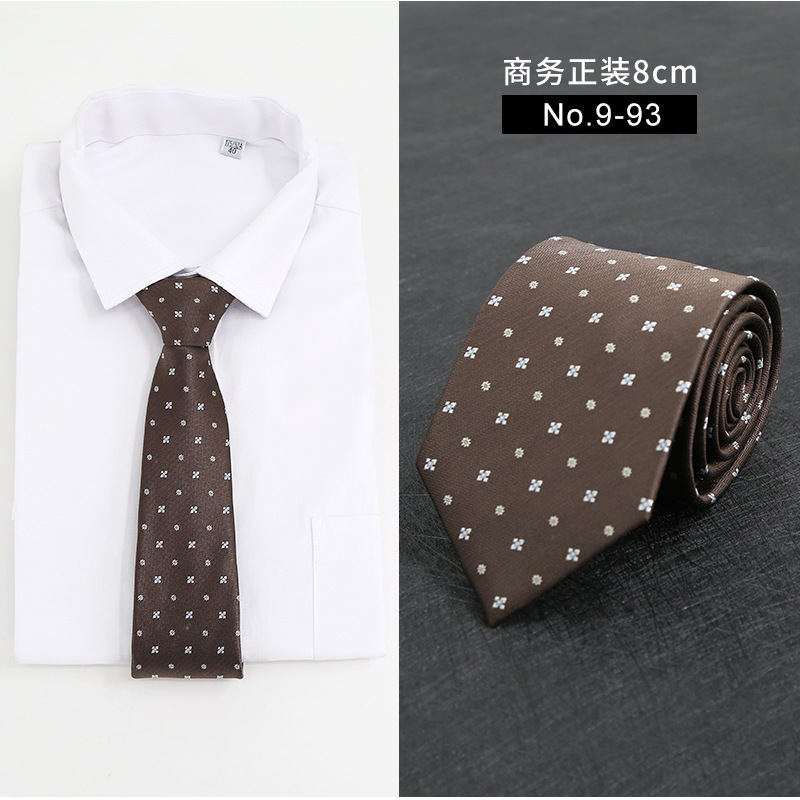 Picture of New Style Tie Men's Formal Business Casual Simple Style Solid Color Striped Arrow-Shaped Tie Manufacturer Ready Stock Wholesale