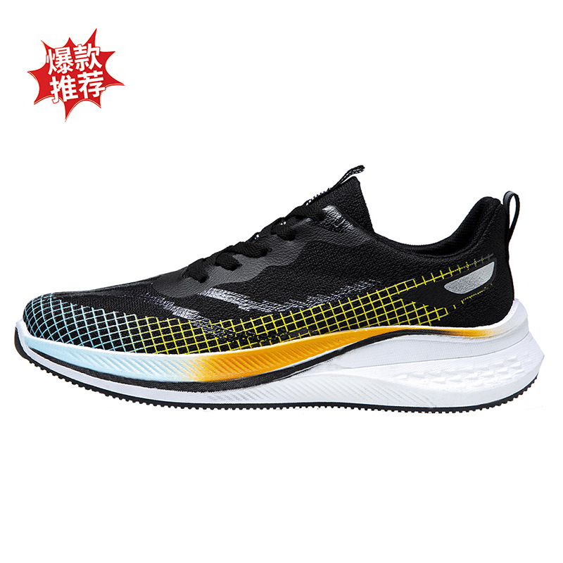 Cross-Border New Men's Shoes Spring and Summer Breathable Mesh Men's Casual Shoes Middle School Students Sports Shoes Running Shoes Manufacturer Wholesale