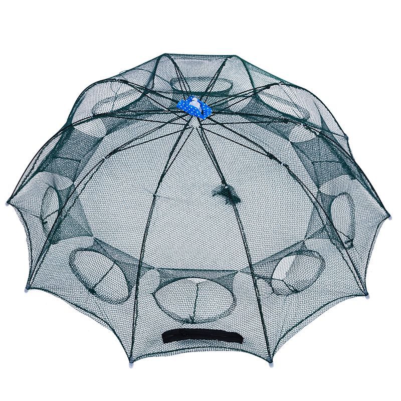 Picture of Umbrella Cage Umbrella Shrimp Cage 6812 Double Layer Shrimp Cage Fishing Cage Folding Net Small Fish Net Folding Fish Cage Lobster Net