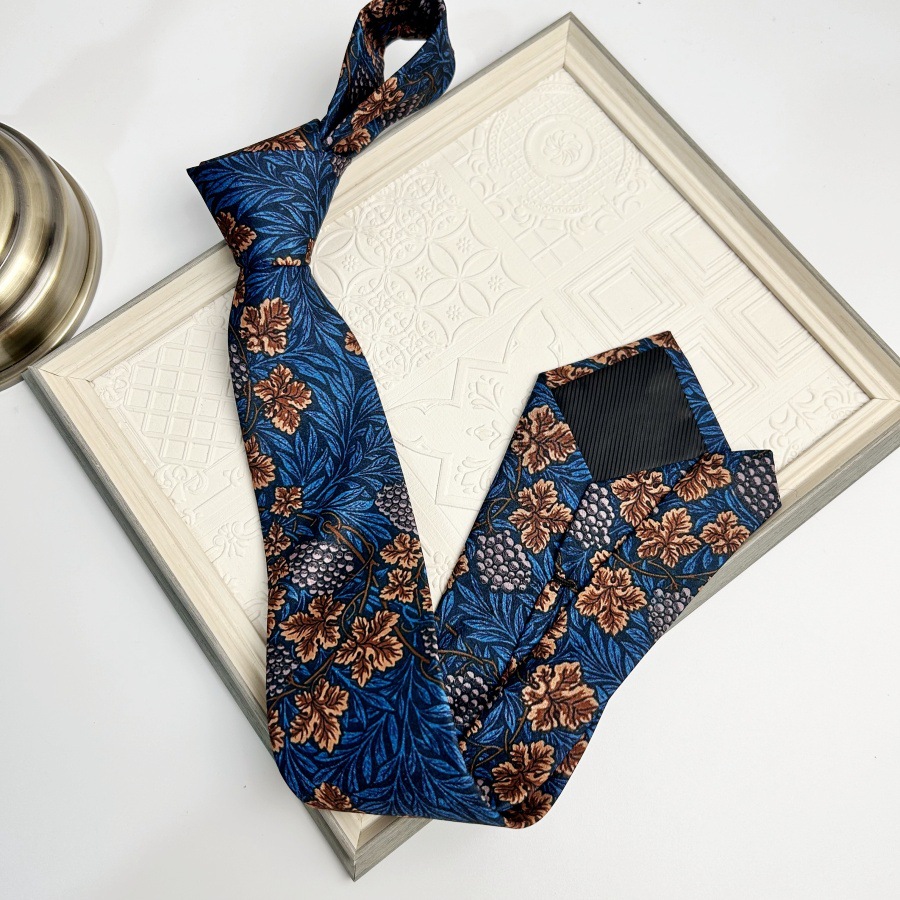 Picture of Cross-border Men's Tie Business Formal 8cm Printed Polyester Tie Wholesale Flower Casual Professional Tie