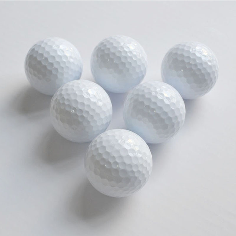 Picture of New golf brand new double-layer golf white ball two-layer practice ball color gift ball printable logo