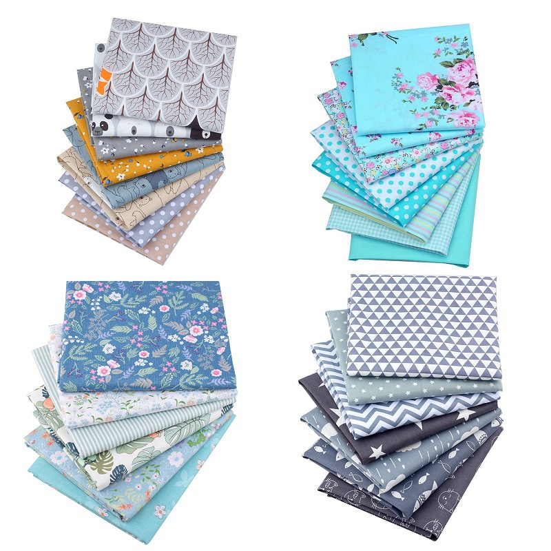 Picture of Foreign trade cotton twill printed fabric DIY hand patchwork group 6/7/8 cotton floral fabric wholesale