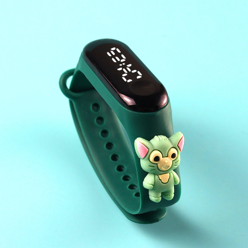 Picture of Live Hot Selling Primary School Students' Anime Bracelet LED Sticker Doll Electronic Watch Boys and Girls Waterproof Touch Watch
