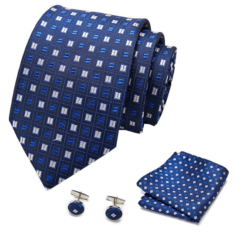 Picture of New Tie in Stock Cross-Border Hot Selling Tie Manufacturer Business Men's Formal Tie Set Ready-Made Fashion Accessories