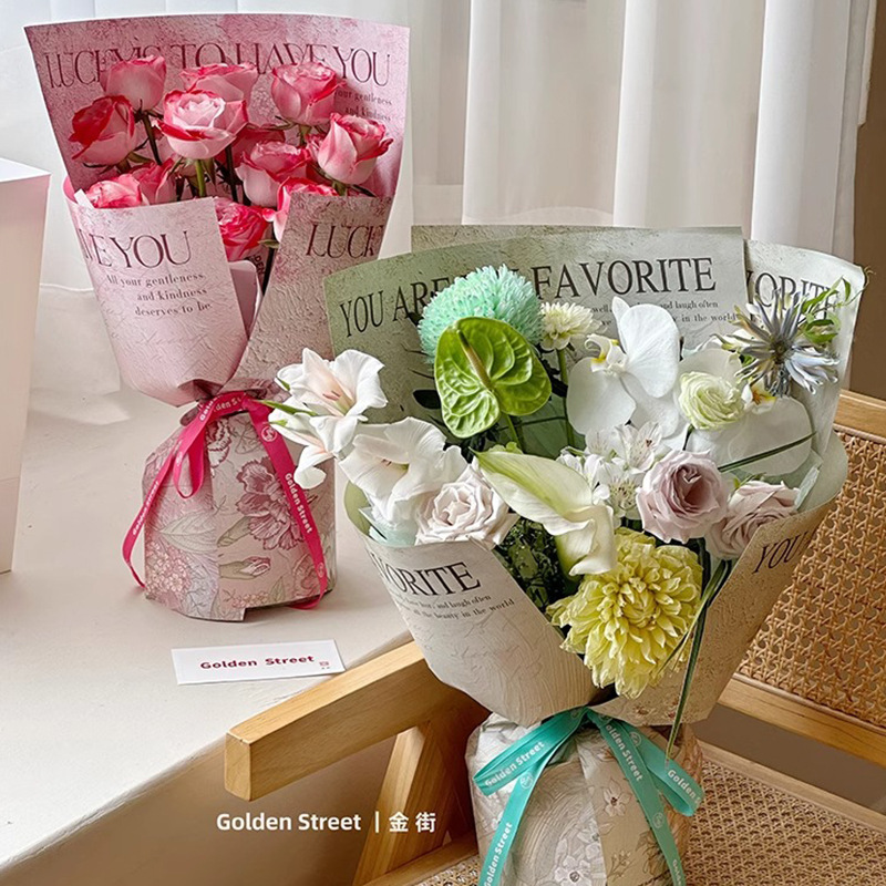 Ximeng Garden Oil Painting Wrap Flower Paper Waterproof Fenghua Paper Flower Wrapping Paper Handmade Flower Wrapping Paper Flower Wrapping Material