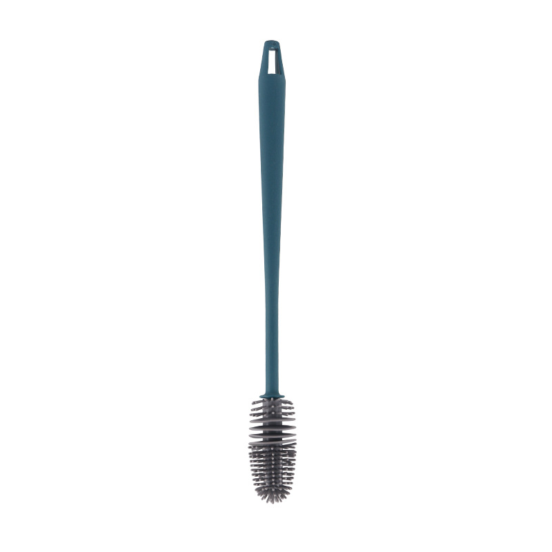 Picture of Long Handle Silicone Water Cup Brush Household Kitchen No Dead Angle Cleaning Brush Milk Bottle Brush Cleaning Teapot Teacup Brush