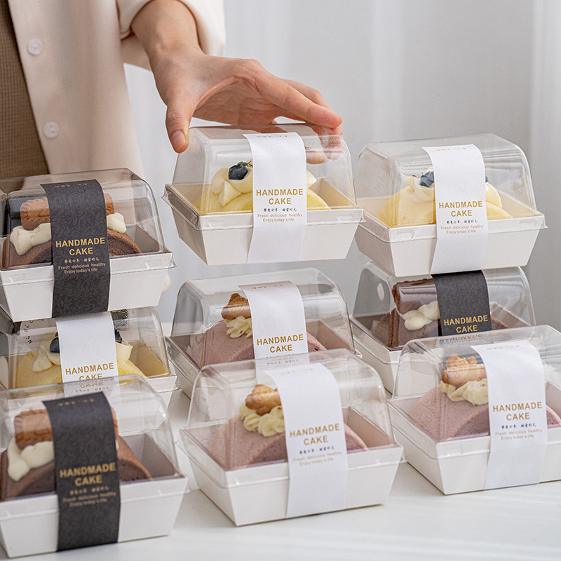 Net red cake roll towel roll box quilt roll packing box mousse cut dessert box cut cake packaging box