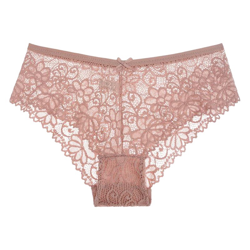 Factory wholesale foreign trade explosions European and American sexy lace ladies briefs low waist seamless hollow ladies underwear