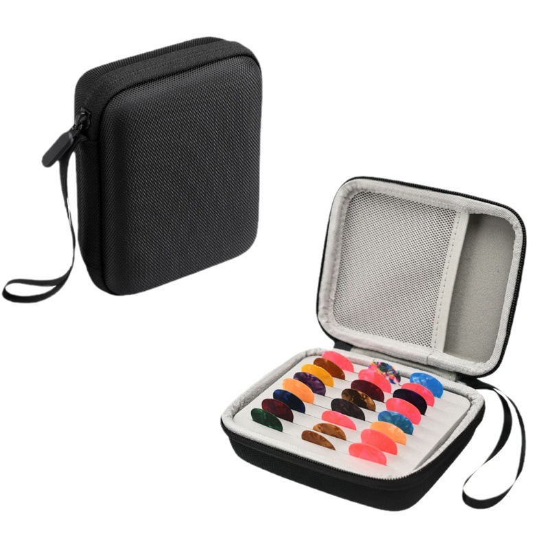 Guitar Pick Bag Pick Box Pick Bag Portable Thickeneded Electric Guitar Pick Protective Shell Box Music